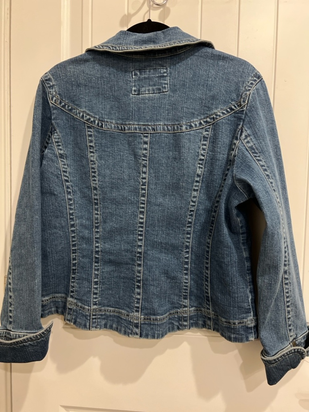 Live a Little (LAL) Classic Blue Stretch Denim Petite Jacket - PXL - Picture 7 of 10